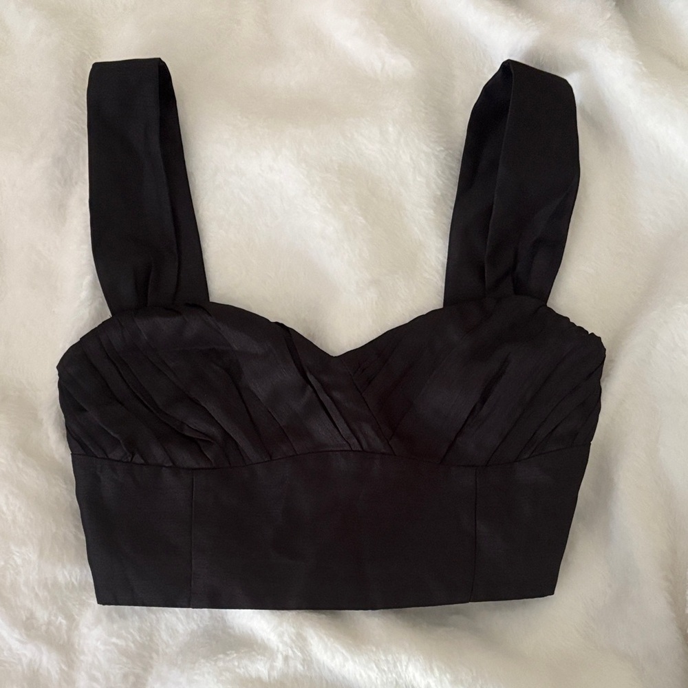 Wilfred Black Cropped Tank Top